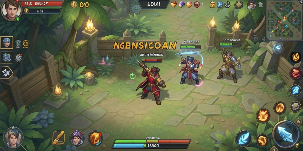 Screenshot gameplay yang menunjukkan aksi seru di FANGWIN88.