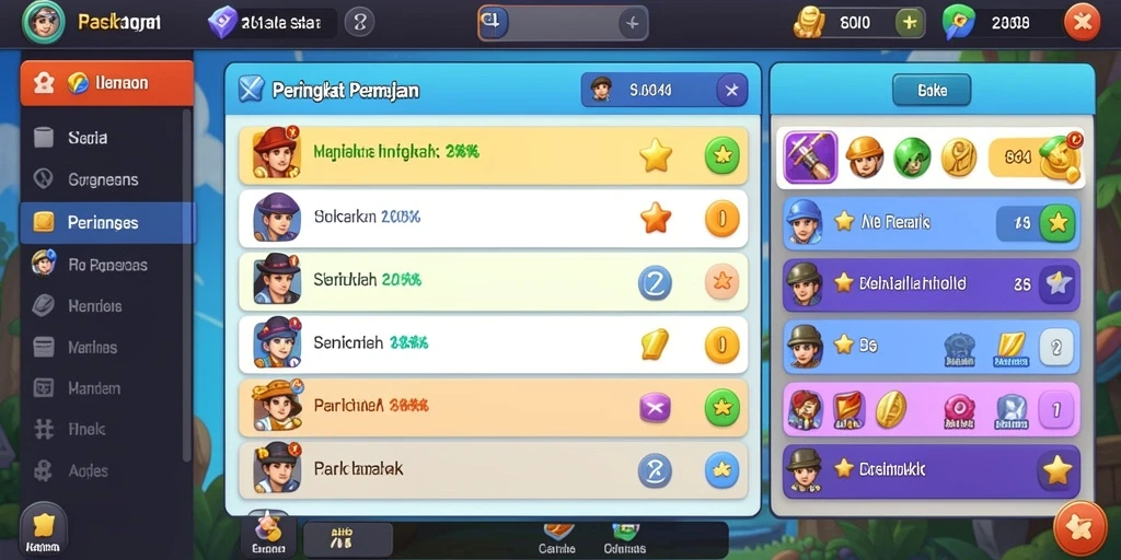 Fitur sosial yang mendukung interaksi antar pemain.